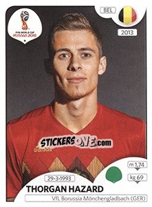 Sticker Thorgan Hazard - Coppa del Mondo FIFA Russia 2018 - Panini