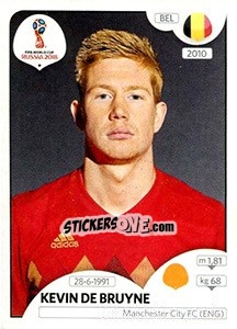 Sticker Kevin De Bruyne - Coppa del Mondo FIFA Russia 2018 - Panini