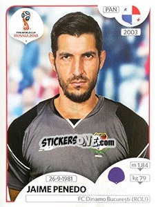 Cromo Jaime Penedo - Coppa del Mondo FIFA Russia 2018 - Panini