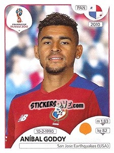 Sticker Aníbal Godoy - Coppa del Mondo FIFA Russia 2018 - Panini