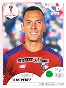 Sticker Blas Pérez - Coppa del Mondo FIFA Russia 2018 - Panini