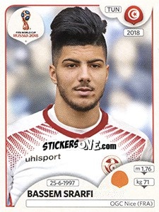 Figurina Bassem Srarfi - Coppa del Mondo FIFA Russia 2018 - Panini