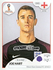 Sticker Joe Hart - Coppa del Mondo FIFA Russia 2018 - Panini