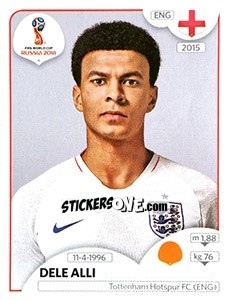 Cromo Dele Alli - Coppa del Mondo FIFA Russia 2018 - Panini