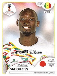 Figurina Saliou Ciss - Coppa del Mondo FIFA Russia 2018 - Panini