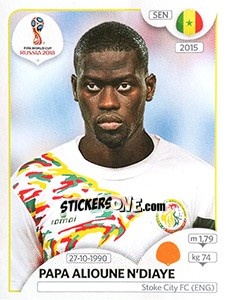 Sticker Pape Alioune N'Diaye - Coppa del Mondo FIFA Russia 2018 - Panini