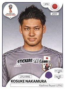 Sticker Kosuke Nakamura - Coppa del Mondo FIFA Russia 2018 - Panini