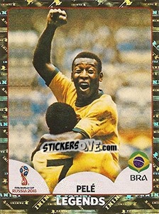 Sticker Pelé - Coppa del Mondo FIFA Russia 2018 - Panini