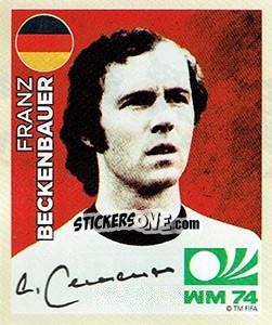 Sticker Franz Beckenbauer - 1974