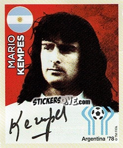 Sticker Mario Kempes - 1978 - Coppa del Mondo FIFA Russia 2018 - Panini