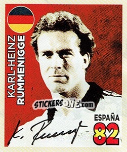 Sticker Karl-Heinz Rummenigge - 1982