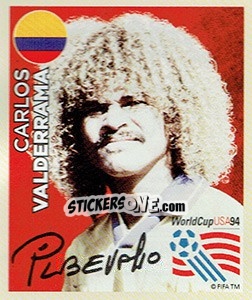Sticker Carlos Valderrama - 1994 - Coppa del Mondo FIFA Russia 2018 - Panini