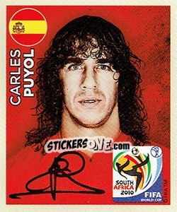 Sticker Carles Puyol - 2010