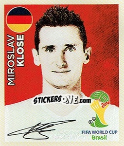 Sticker Miroslav Klose - 2014 - Coppa del Mondo FIFA Russia 2018 - Panini
