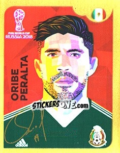 Sticker Oribe Peralta - Coppa del Mondo FIFA Russia 2018 - Panini