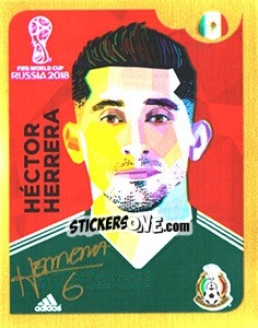 Sticker Hector Herrera - Coppa del Mondo FIFA Russia 2018 - Panini