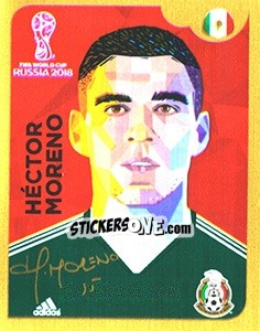 Sticker Hector Moreno - Coppa del Mondo FIFA Russia 2018 - Panini