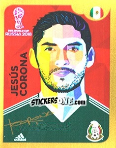 Sticker Jesus Corona - Coppa del Mondo FIFA Russia 2018 - Panini
