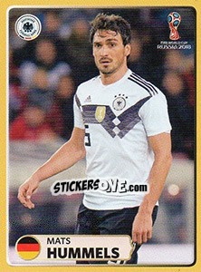 Figurina Mats Hummels - Coppa del Mondo FIFA Russia 2018 - Panini