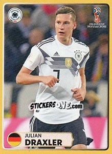 Sticker Julian Draxler - Coppa del Mondo FIFA Russia 2018 - Panini