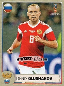 Cromo Denis Glushakov - Coppa del Mondo FIFA Russia 2018 - Panini