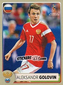 Sticker Aleksandr Golovin - Coppa del Mondo FIFA Russia 2018 - Panini
