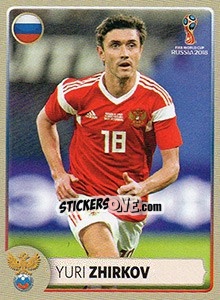 Sticker Yuri Zhirkov - Coppa del Mondo FIFA Russia 2018 - Panini