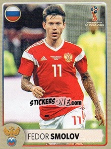 Sticker Fedor Smolov - Coppa del Mondo FIFA Russia 2018 - Panini
