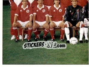 Sticker Mannschaft Schweiz (puzzle 3) - Football Switzerland 1993-1994 n. 3 - Panini