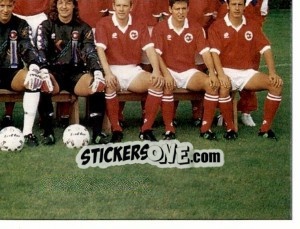 Sticker Mannschaft Schweiz (puzzle 4) - Football Switzerland 1993-1994 n. 4 - Panini