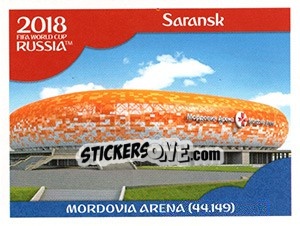 Sticker Mordovia Arena - FIFA World Cup Russia 2018. 670 stickers version - Panini
