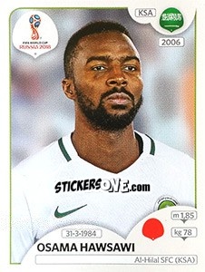 Figurina Osama Hawsawi - FIFA World Cup Russia 2018. 670 stickers version - Panini