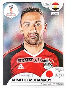 Sticker Ahmed Elmohamady - FIFA World Cup Russia 2018. 670 stickers version - Panini