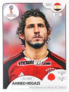 Sticker Ahmed Hegazi - FIFA World Cup Russia 2018. 670 stickers version - Panini