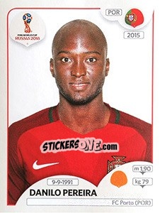 Sticker Danilo Pereira - FIFA World Cup Russia 2018. 670 stickers version - Panini