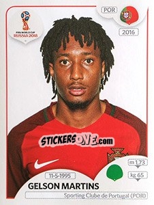 Figurina Gelson Martins - FIFA World Cup Russia 2018. 670 stickers version - Panini