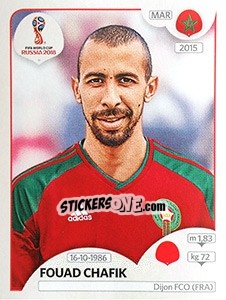 Cromo Fouad Chafik - FIFA World Cup Russia 2018. 670 stickers version - Panini