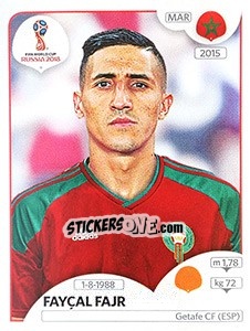 Sticker Fayçal Fajr - FIFA World Cup Russia 2018. 670 stickers version - Panini
