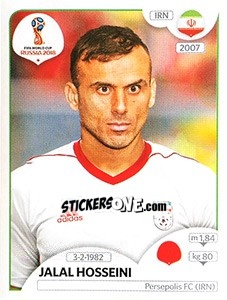 Sticker Jalal Hosseini - FIFA World Cup Russia 2018. 670 stickers version - Panini