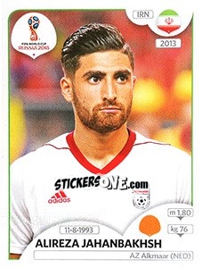 Sticker Alireza Jahanbakhsh - FIFA World Cup Russia 2018. 670 stickers version - Panini