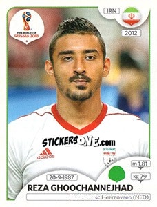 Cromo Reza Ghoochannejhad - FIFA World Cup Russia 2018. 670 stickers version - Panini