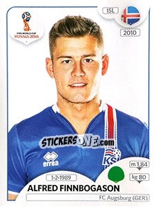 Sticker Alfred Finnbogason - FIFA World Cup Russia 2018. 670 stickers version - Panini