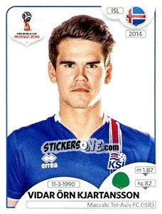 Figurina Vidar Örn Kjartansson - FIFA World Cup Russia 2018. 670 stickers version - Panini