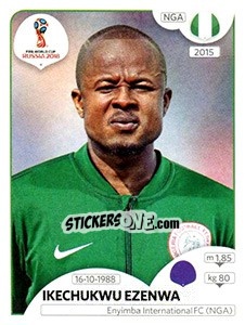 Cromo Ikechukwu Ezenwa - FIFA World Cup Russia 2018. 670 stickers version - Panini