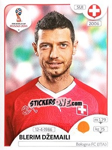 Figurina Blerim Džemaili - FIFA World Cup Russia 2018. 670 stickers version - Panini