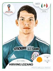Sticker Hirving Lozano - FIFA World Cup Russia 2018. 670 stickers version - Panini