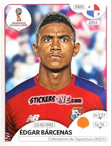 Figurina Édgar Bárcenas - FIFA World Cup Russia 2018. 670 stickers version - Panini