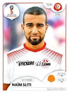 Sticker Naïm Sliti - FIFA World Cup Russia 2018. 670 stickers version - Panini