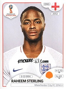 Cromo Raheem Sterling - FIFA World Cup Russia 2018. 670 stickers version - Panini