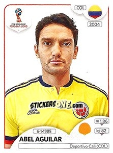 Sticker Abel Aguilar - FIFA World Cup Russia 2018. 670 stickers version - Panini